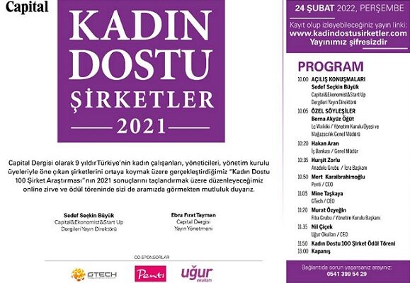 Kadın Dostu 100 Şirket Ödül Töreni